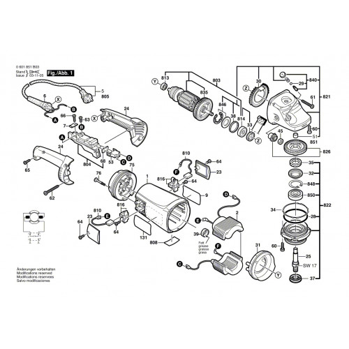 Запчасти для УШМ Bosch GWS 21-180HV